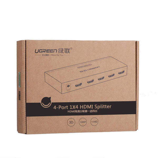 UGREEN 1 x 4 HDMI Amplifier Splitter - Black (40202) | Auzzi Store