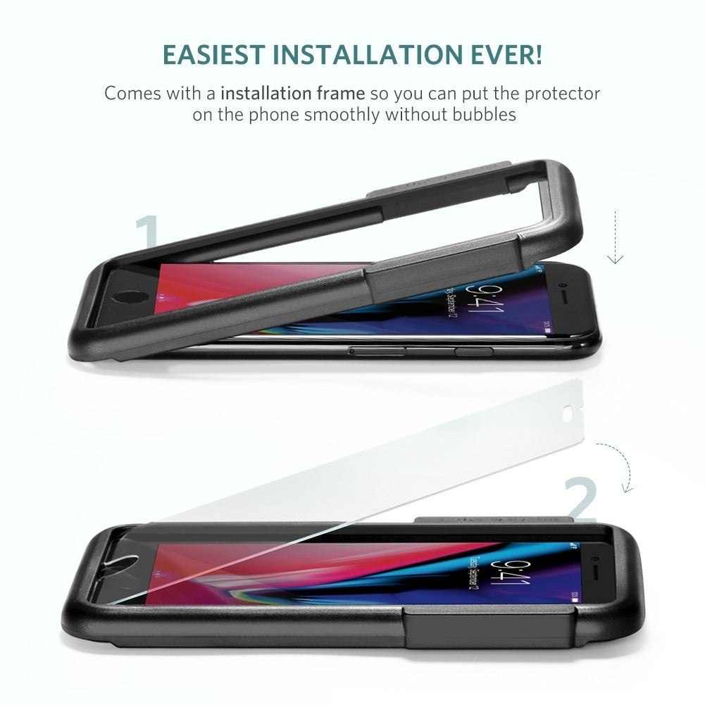 UGREEN 2.5D Round Edge HD Screen Protector, 2 Pack Tempered Glass For iPhone 7/8  Plus 5.5 inch 60395 | Auzzi Store