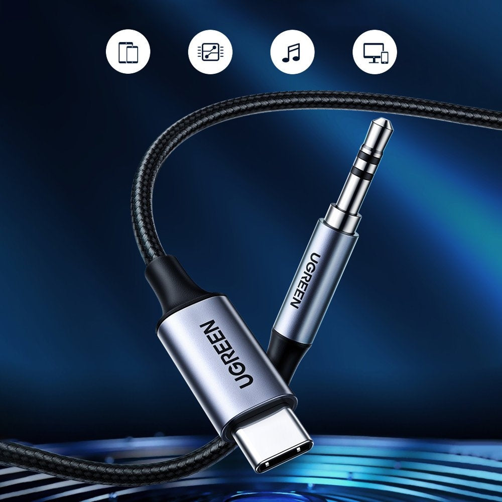 UGREEN 20192 USB-C to 3.5mm Male Audio Cable with Chip 1M | Auzzi Store