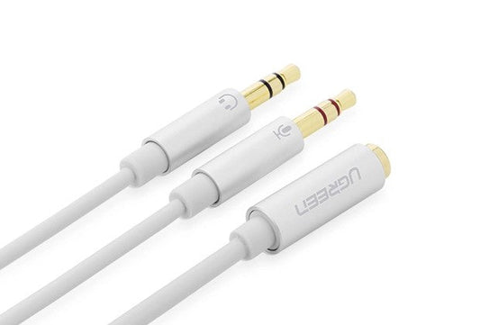 UGREEN 3.5mm Female to 2mm male audio cable - White (20897) | Auzzi Store