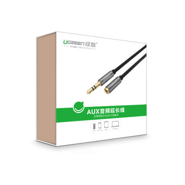 UGREEN 3.5mm Male to 3.5mm Female extension cable 2M (10594) | Auzzi Store