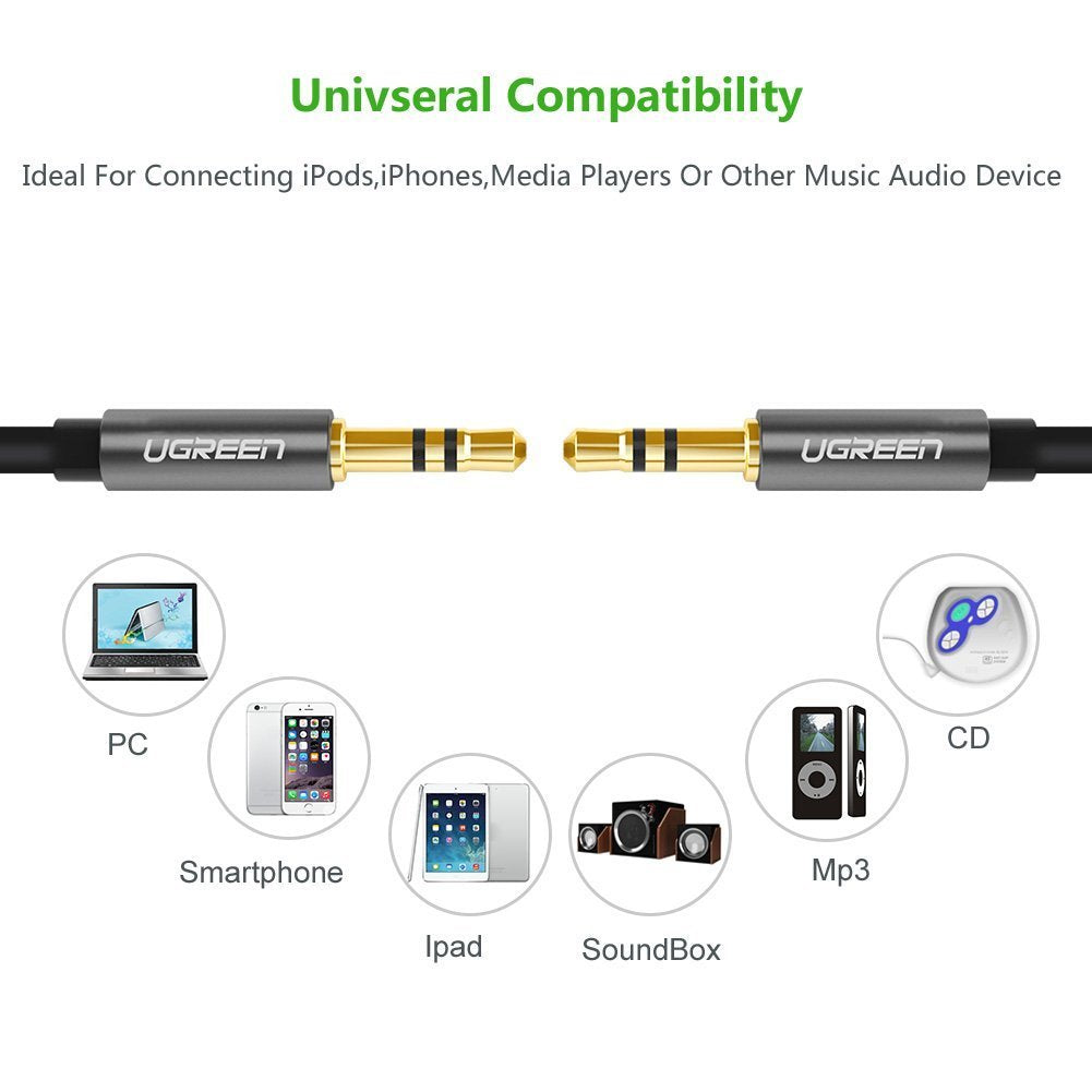 UGREEN 3.5mm Male to 3.5mm Male Audio Cable 1M (10733) | Auzzi Store