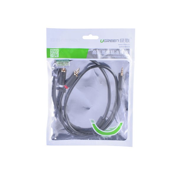 UGREEN 3.5mm male to 2RCA male cable 2M (10510) | Auzzi Store