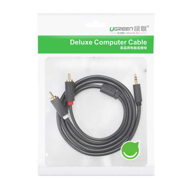 UGREEN 3.5mm male to 2RCA male cable 5M (10513) | Auzzi Store