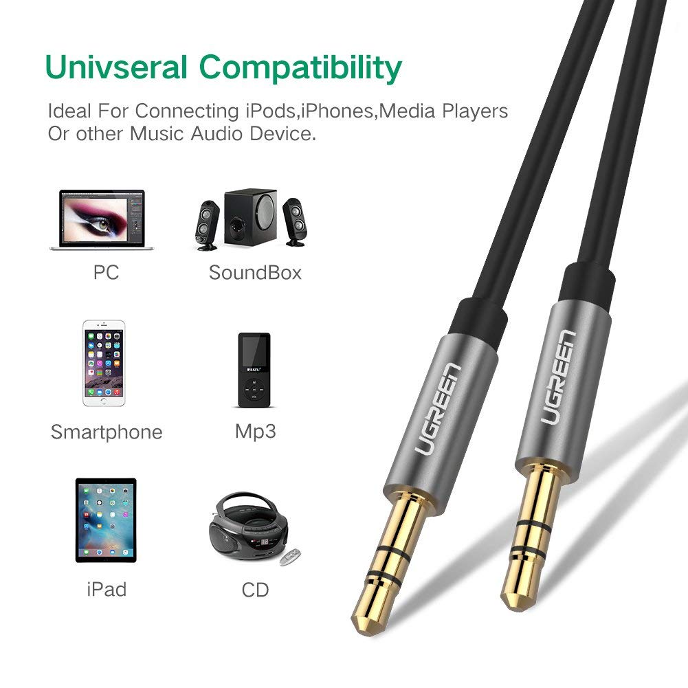 UGREEN 3.5mm male to 3.5mm male cable 5M (10737) | Auzzi Store