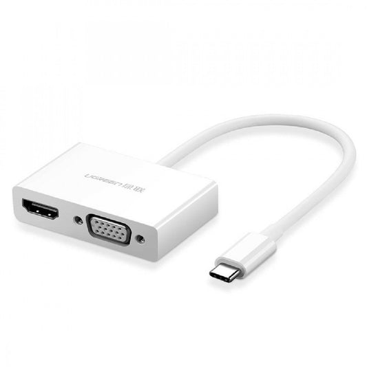 UGREEN 30843 Type-C to HDMI VGA Converter White | Auzzi Store