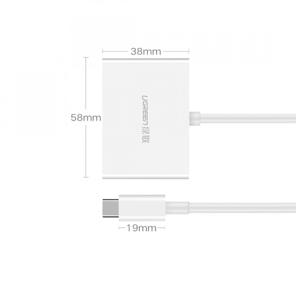 UGREEN 30843 Type-C to HDMI VGA Converter White | Auzzi Store