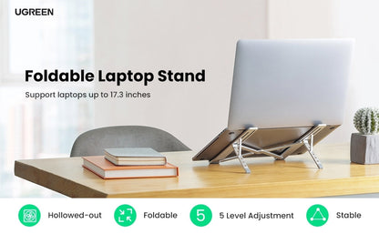 UGREEN 40289 Foldable Laptop Stand (Silver) | Auzzi Store