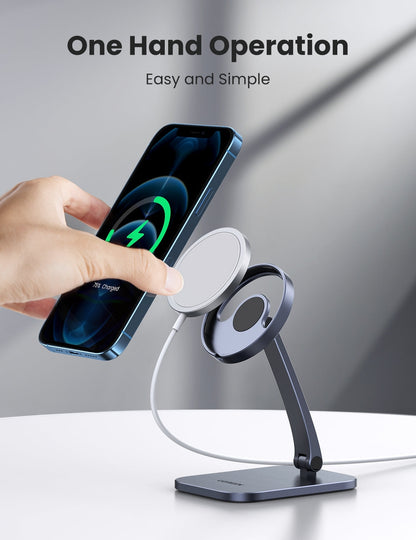 UGREEN 40290 Desk Adjustable and Foldable Aluminum Magsafe Charging Stand | Auzzi Store