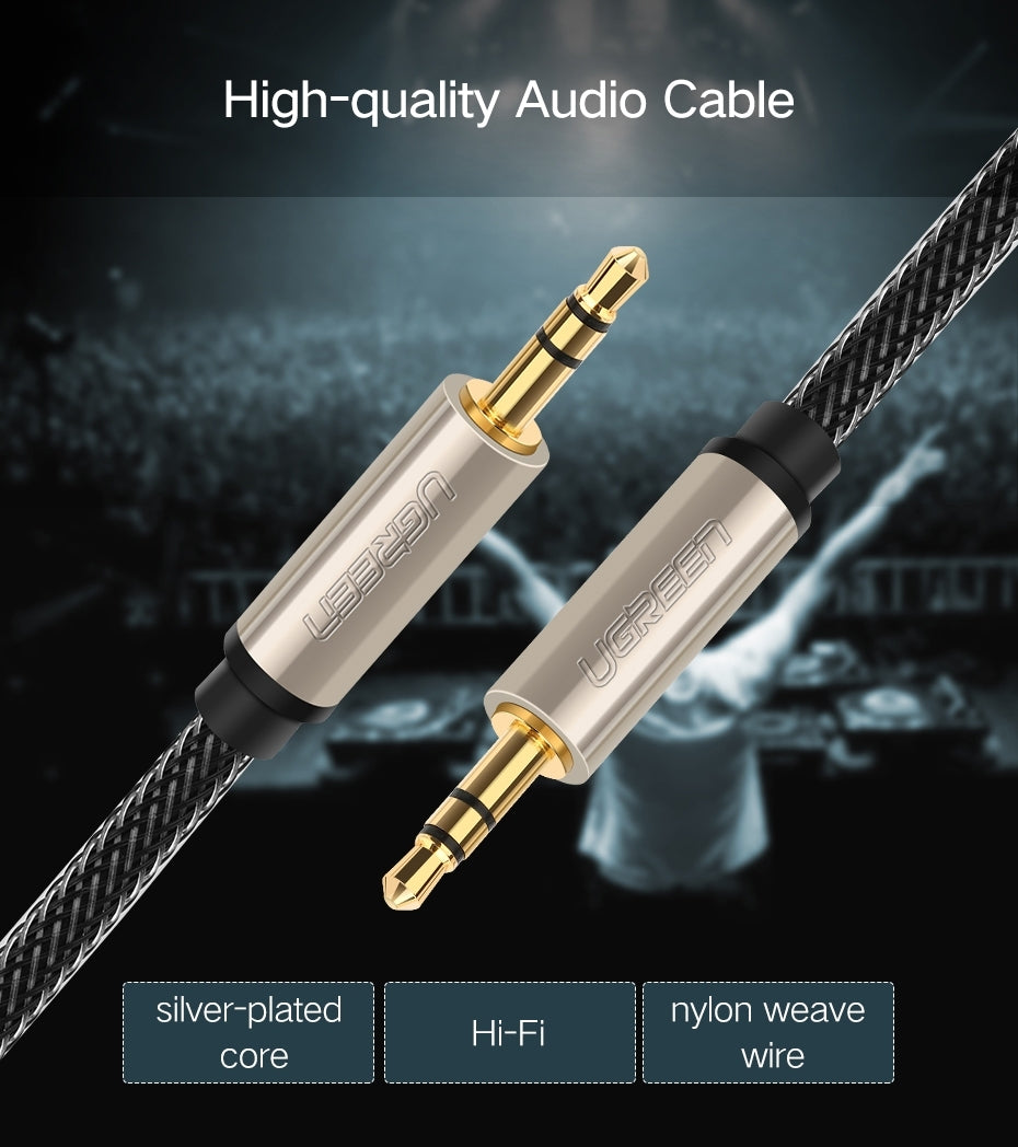 UGREEN 40785 Premium 3.5mm Male to 3.5mm Male Cable 10M | Auzzi Store