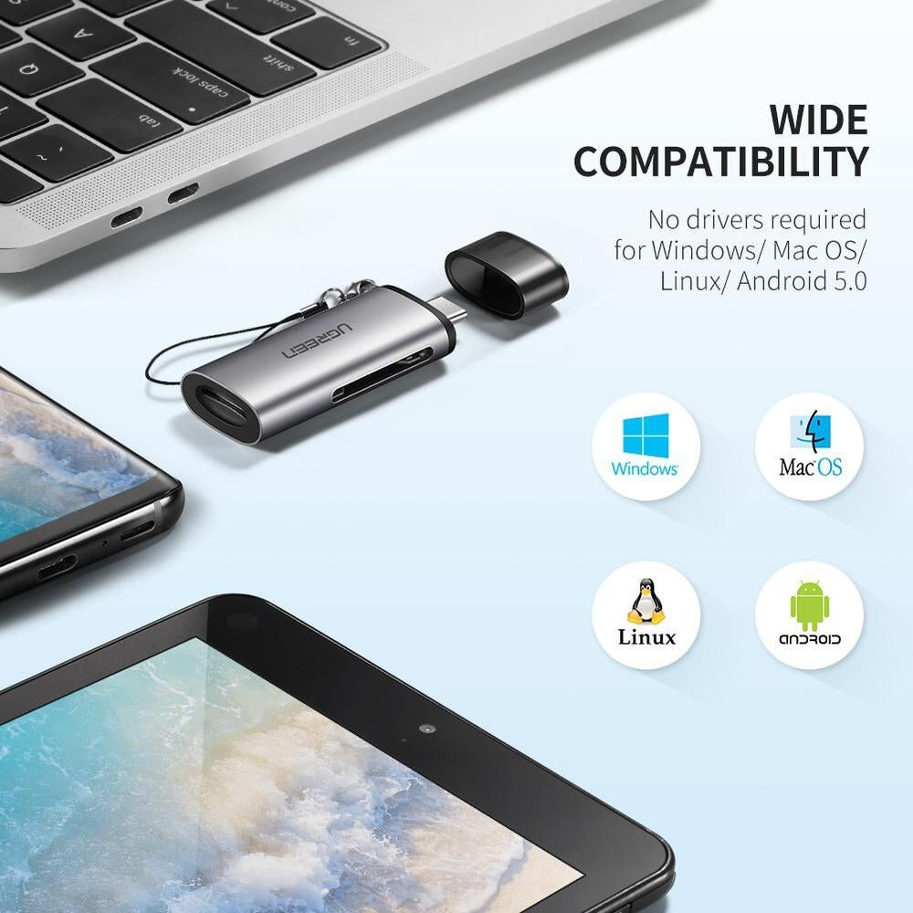 UGREEN 50704 USB-C SD Card Reader | Auzzi Store
