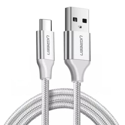 UGREEN 60121 USB 2.0 Type-A to Type-C Male Nickel Plated Cable 1M (White) | Auzzi Store