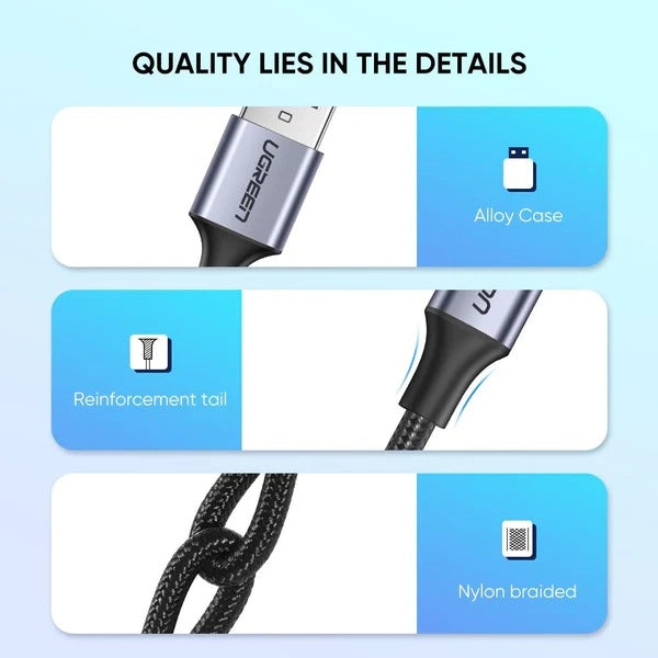 UGREEN 60128 UGREEN USB A to C Quick Charging Cable 2M | Auzzi Store