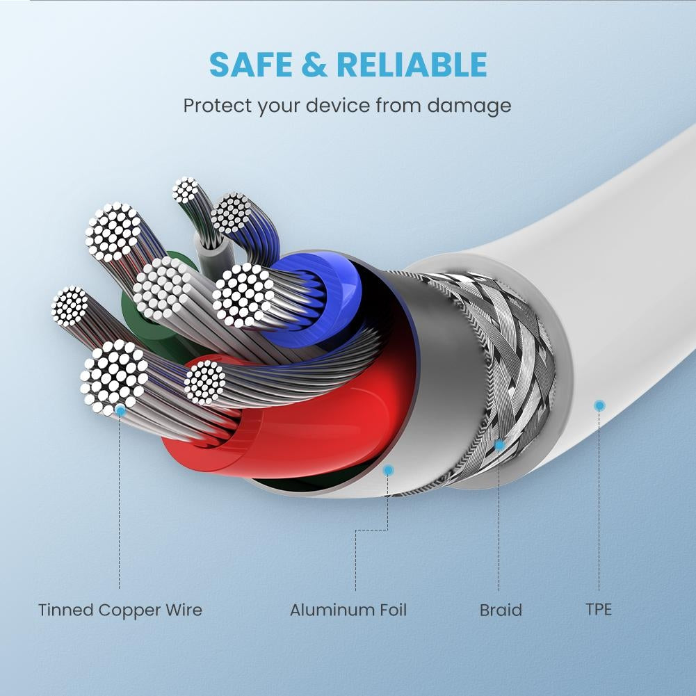 UGREEN 60749 MFi USB-C to iPhone 8-pin Charging Cable 2M | Auzzi Store