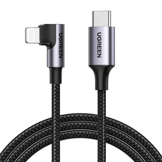 UGREEN 60763 90 Degree USB-C to iPhone 8-pin Cable 1M | Auzzi Store