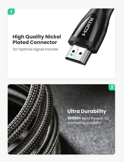 UGREEN 80401 8K Ultra HD HDMI 2.1 Cable 1M | Auzzi Store