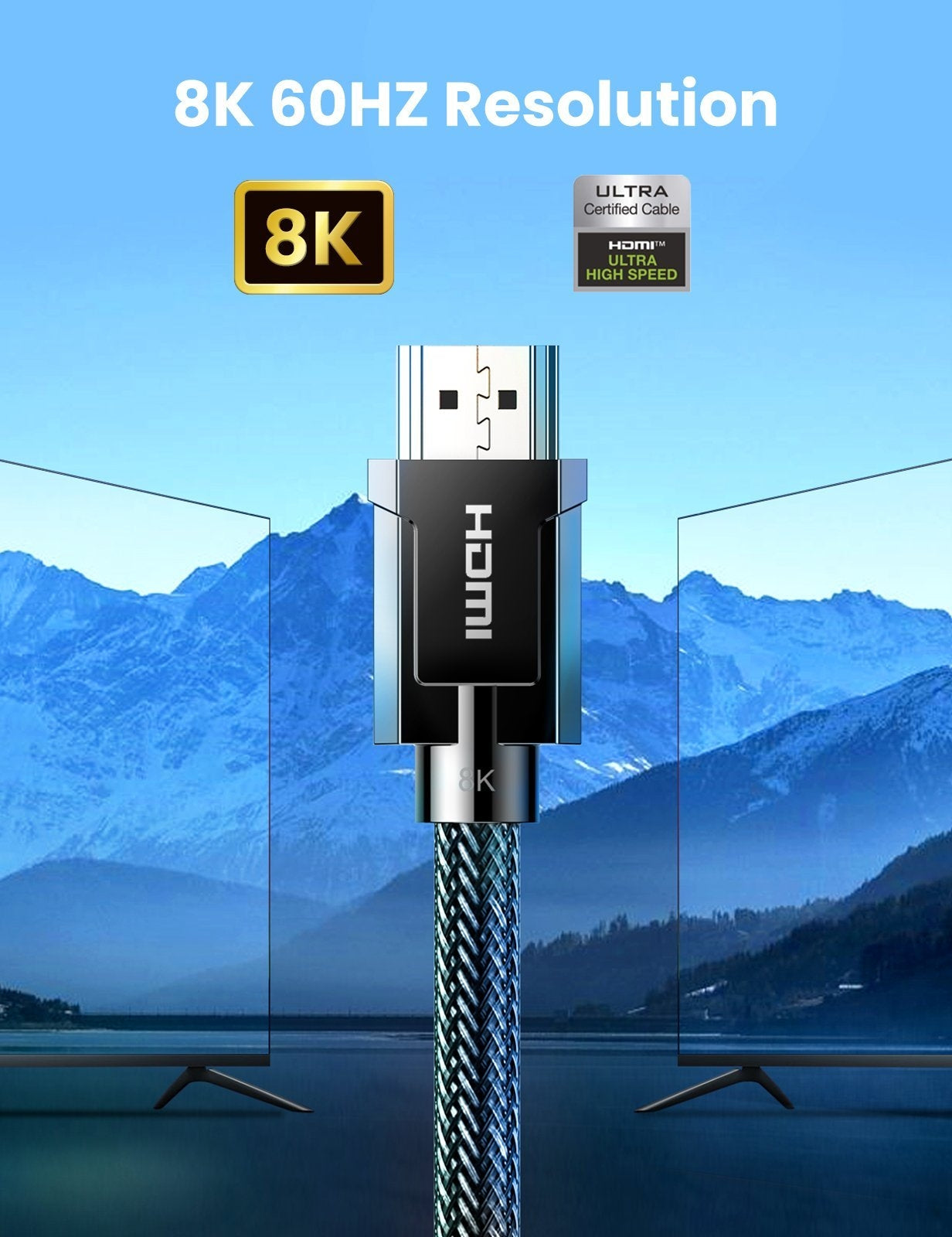 UGREEN 80602 8K HDMI 2.1 Cable 3M | Auzzi Store