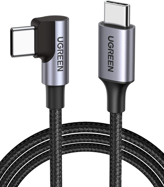 UGREEN 80714 USB-C 2.0 to Angle USB-C Cable Black 3M | Auzzi Store