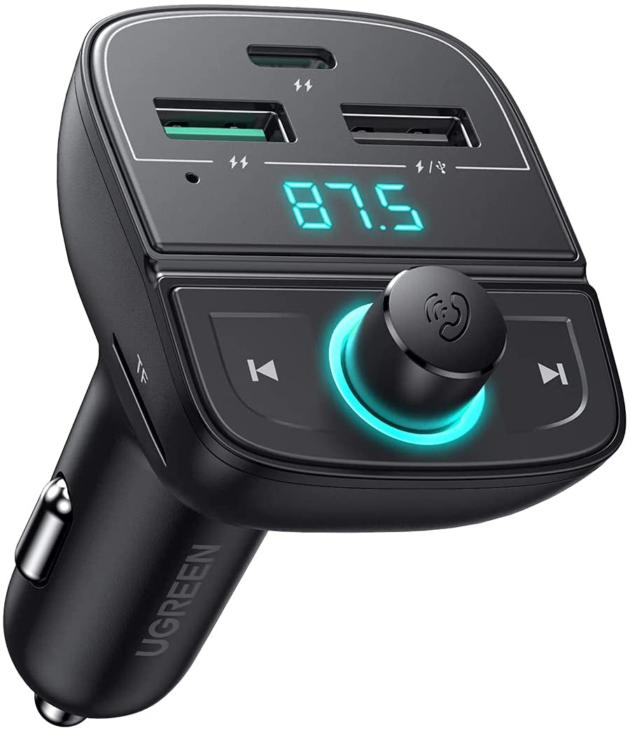 UGREEN 80910 Car Bluetooth 5.0 FM Transmitter | Auzzi Store