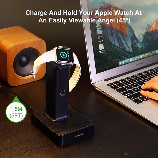 UGREEN Apple Watch Magnetic charging Dock - Black (30361) | Auzzi Store