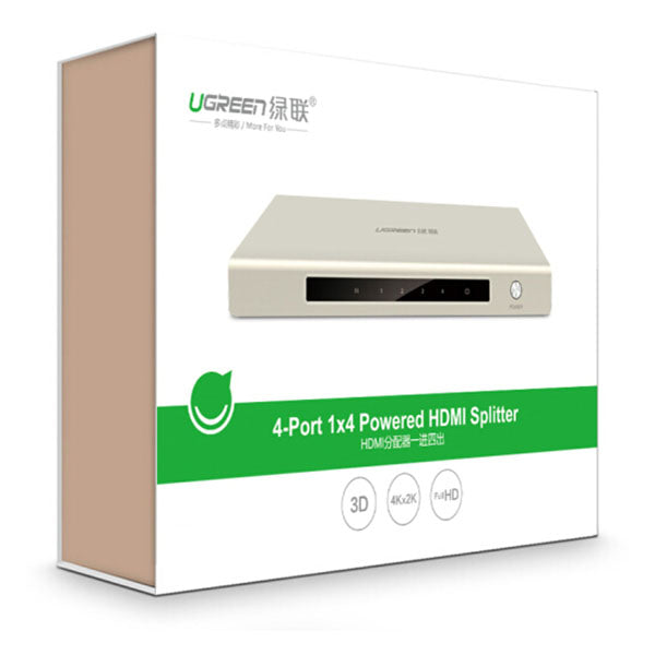 UGREEN HDMI 1 x 4 Amplifier Splitter Zinc Alloy (40277) | Auzzi Store