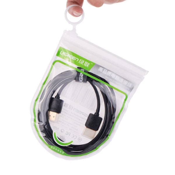 UGREEN High speed with Ethernet full copper Ultra Slim HDMI cable 2M (11199) | Auzzi Store