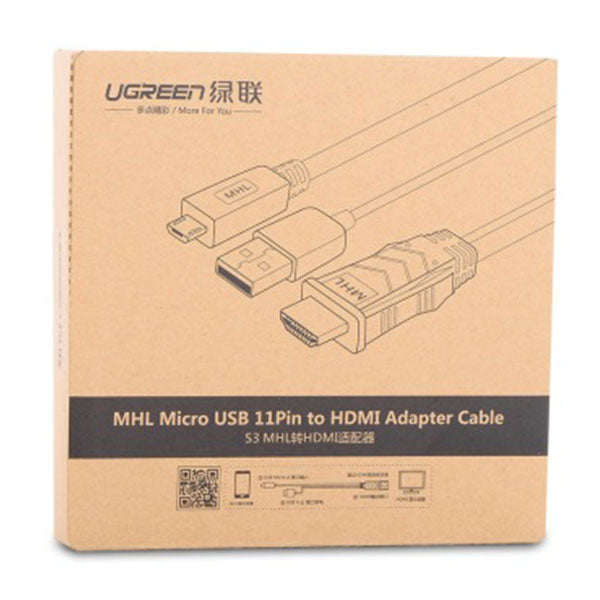 UGREEN MHL Micro USB 11 Pin to HDMI Adater Cable 2M (20139) | Auzzi Store