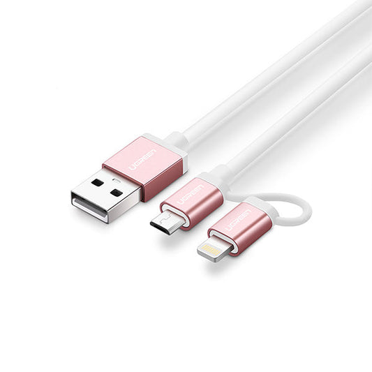 UGREEN Micro-USB to USB Cable with MFI Certified iPhone Adapter 1M (30470) | Auzzi Store