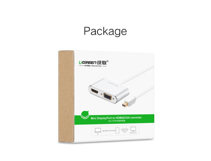 UGREEN Mini DP to HDMI/VGA converter Silver (20421) | Auzzi Store