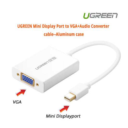 UGREEN Mini Display Port to VGA+Audio Converter cable (10437) | Auzzi Store