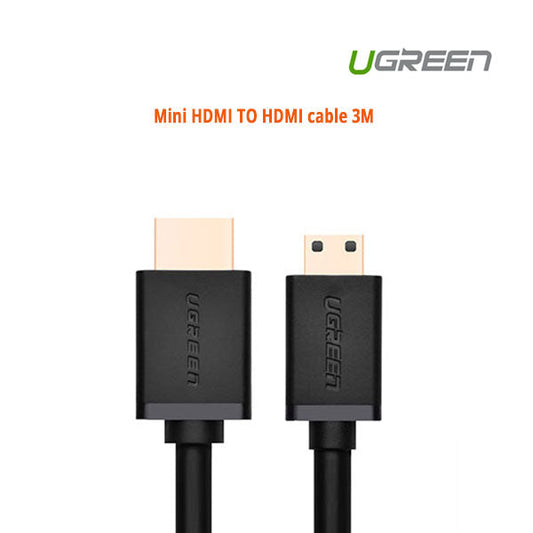 UGREEN Mini HDMI TO HDMI cable 3M (10118) | Auzzi Store
