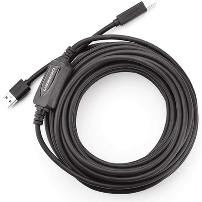 UGREEN USB 2.0 A Male to B Male Active Printer Cable 10m (Black) 10374 | Auzzi Store