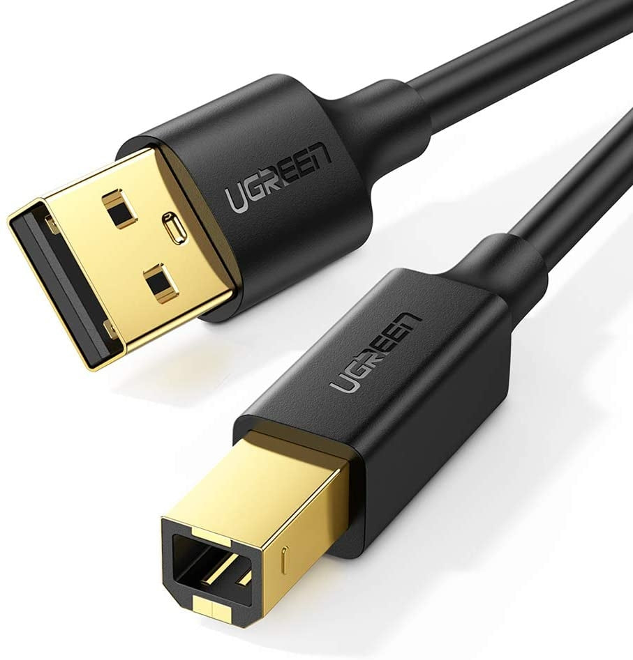 UGREEN USB 2.0 A Male to B Male Printer Cable 5m (Black) 10352 | Auzzi Store