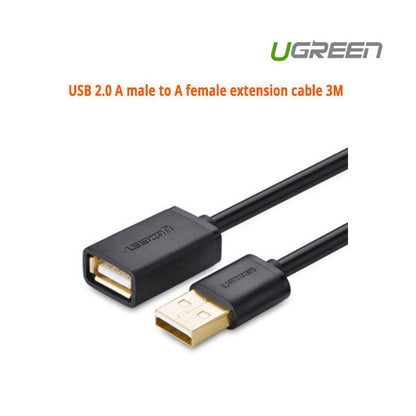 UGREEN USB 2.0 A male to A female extension cable 3M (10317) | Auzzi Store