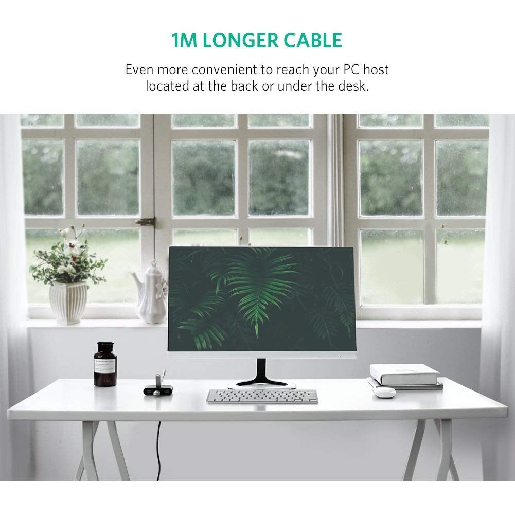 UGREEN USB 3.0 4 Ports Hub Black 50CM (20290) | Auzzi Store