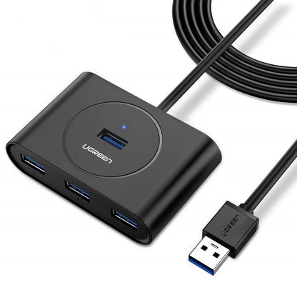 UGREEN USB 3.0 4 Ports Hub Black 50CM (20290) | Auzzi Store