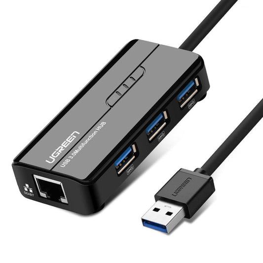 UGREEN USB 3.0 Hub with Gigabit Ethernet Adapter (20265) | Auzzi Store