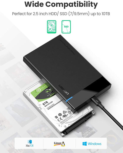 UGREEN USB-C 2.5-inch Hard Drive Box 50743 | Auzzi Store