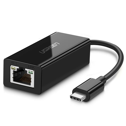 UGREEN USB Type C to 10/100/1000M Ethernet Adapter (Black) 50307 | Auzzi Store