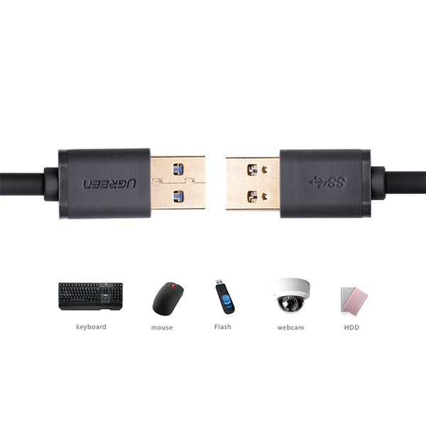 UGREEN USB3.0 A male to A male cable 2M Black (10371) | Auzzi Store