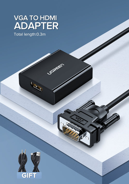 UGREEN VGA to HDMI Converter BLACK 60814 | Auzzi Store
