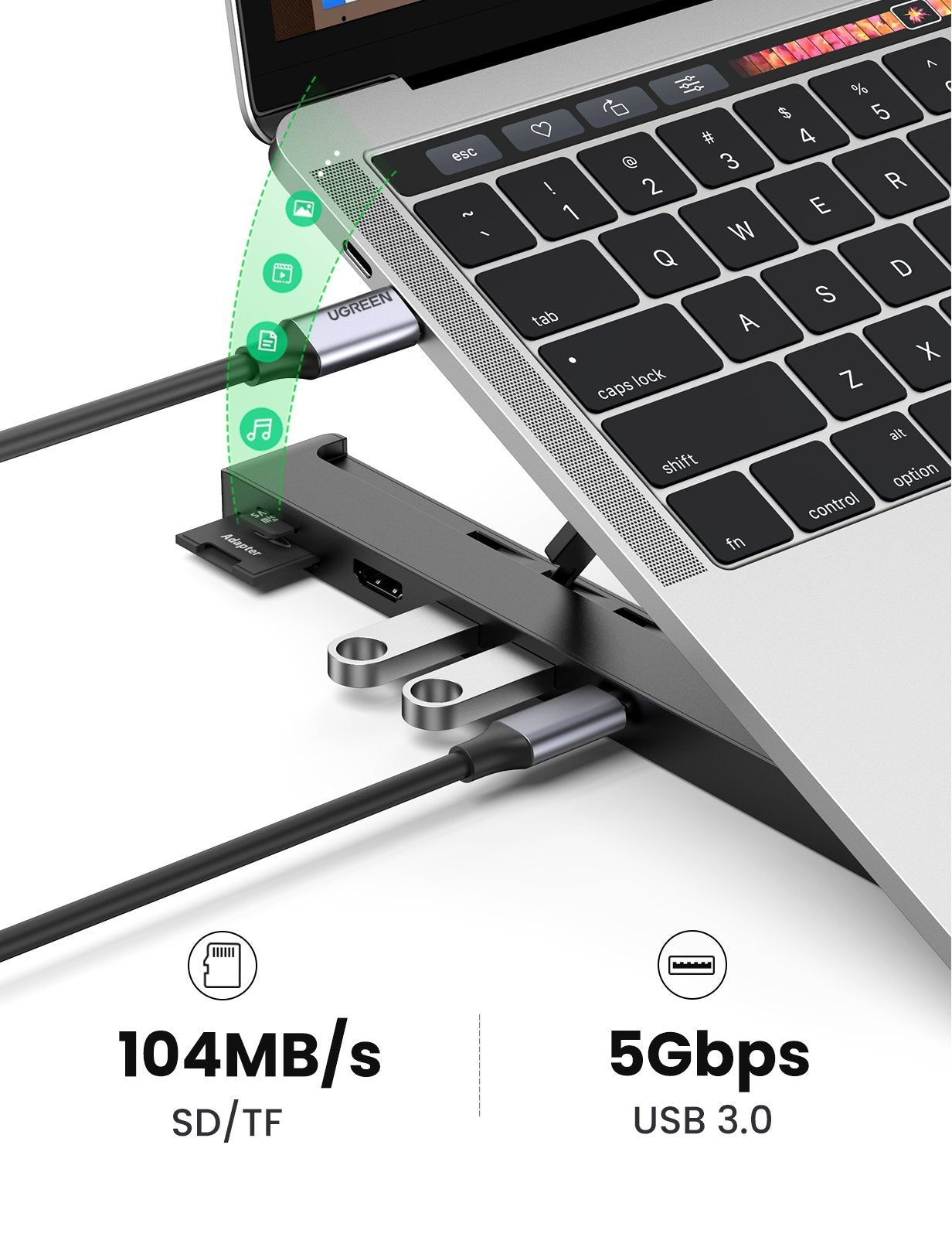 UGREEN X-Kit Laptop Stand Docking Station (80551) | Auzzi Store