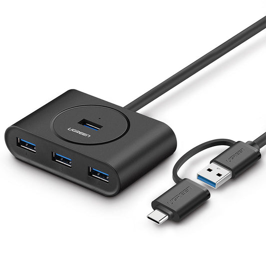 UGreen USB 3.0 Hub With Type C port Black 1M 40850 | Auzzi Store
