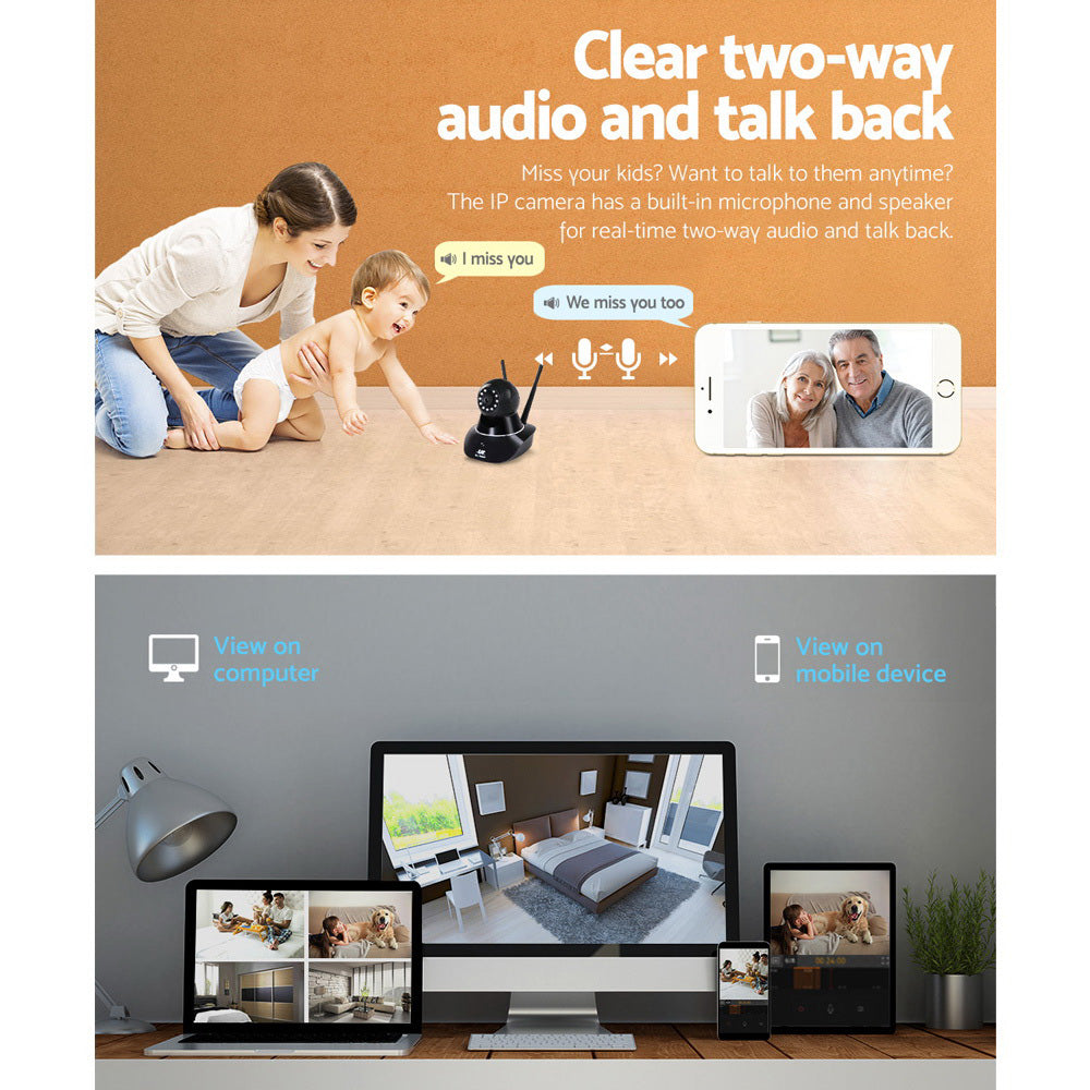 UL Tech 1080P WIreless IP Camera - Black | Auzzi Store