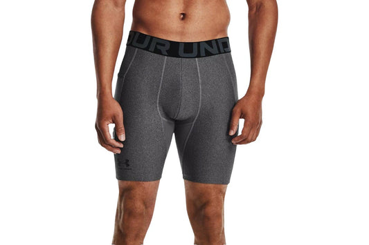 Under Armour Men's HeatGear Armour Shorts (Carbon Heather/Black, Size L)
