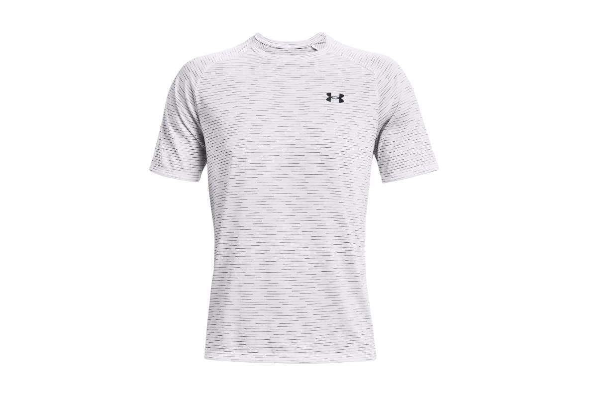Under Armour Men's Tech 2.0 Dash Short Sleeve T-Shirt (White/Pitch Grey)