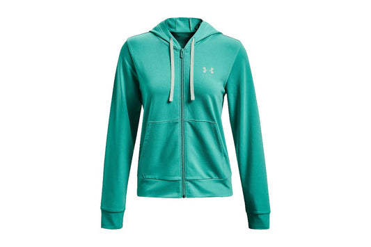 Under Armour Women's Rival Terry Full Zip Hoodie (Neptune/Sea Mist, Size XS)