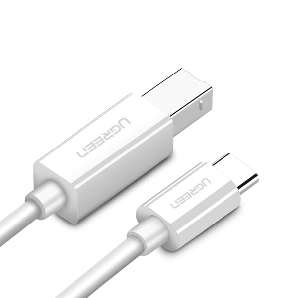 Ugreen Type C to USB-B Cable White 1.5M 40417 | Auzzi Store
