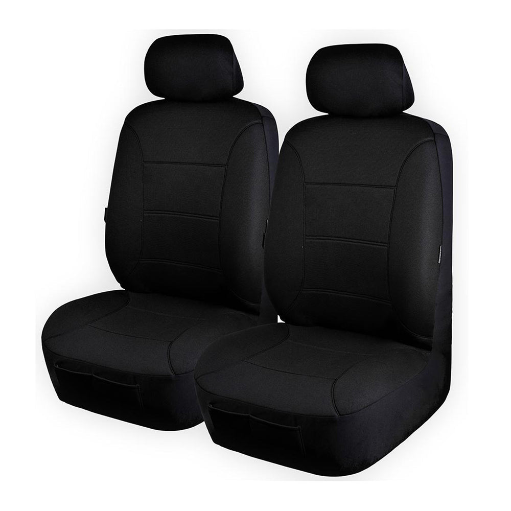 Universal Platinum Front Seat Covers Size 30/35 | Black | Auzzi Store