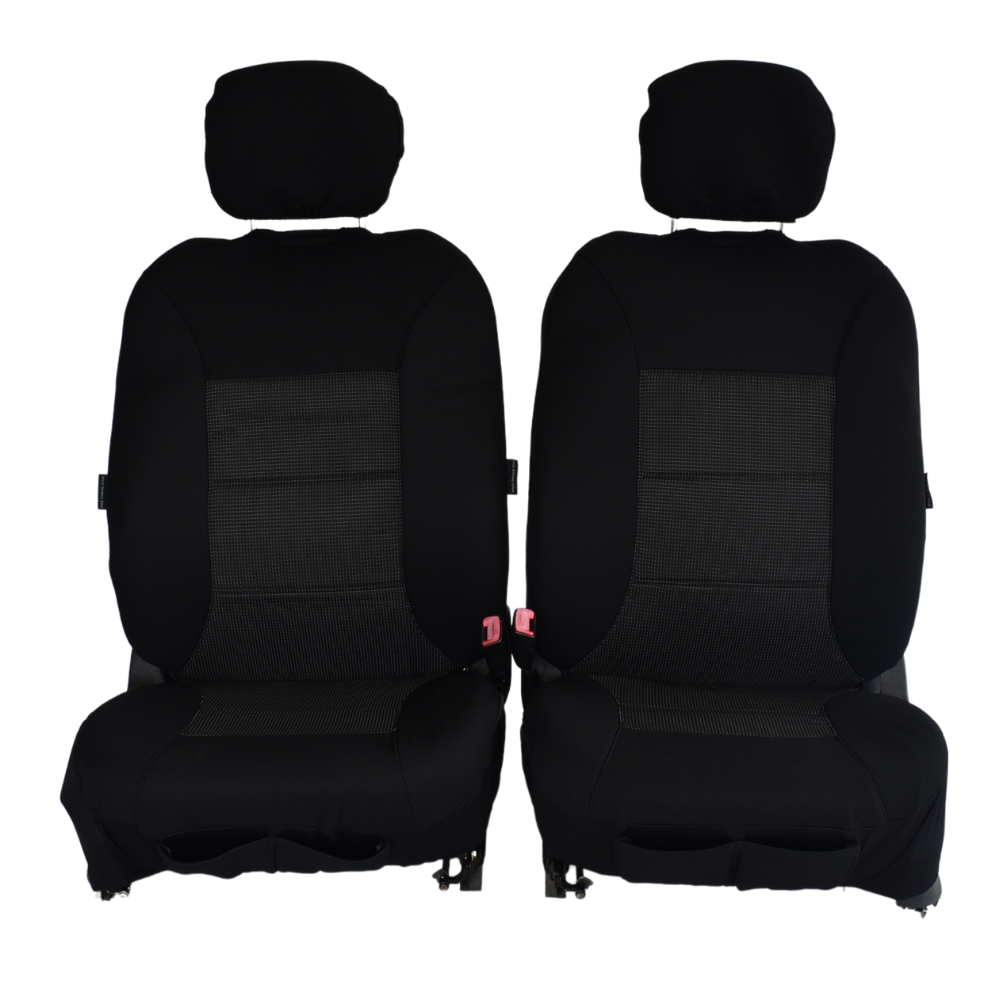 Universal Premium Front Seat Covers Size 30/35 | Black | Auzzi Store